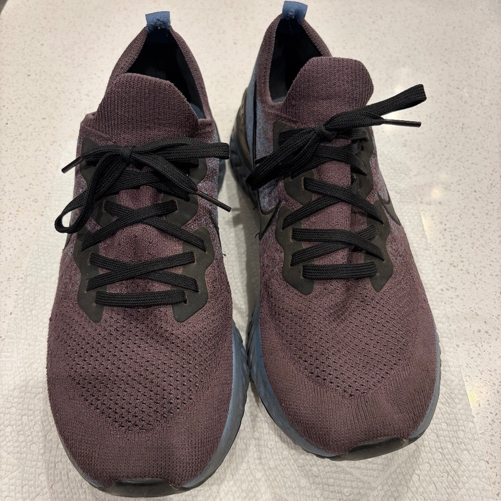 Nike Epic React Flyknit Men's Blue Running Sneakers Shoes Size 11 - Picture 1 of 5